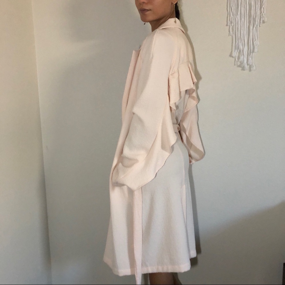 Long beige june & hudson trench coat